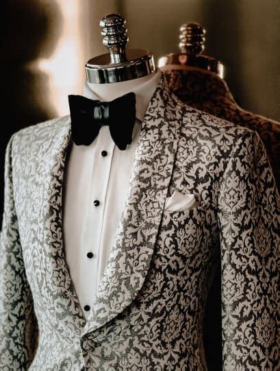 Jacquard Smoking Jacket for Men .